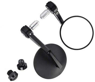 Lenkerendenspiegel Für SUZUKI GS 500 SV 650 Für Bandit GSF 650 Dl 650 Motorrad-Lenkerendenspiegel Universal Rückspiegel 7/8 22 Mm Rückspiegel Seitenansicht am Lenker(Runder Spiegel)