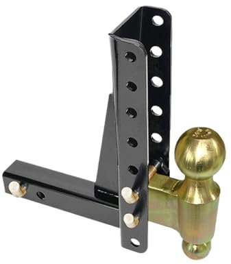 Ganci di Traino 10000Lbs 7.5 Drop Regolabile Gancio Di Rimorchio Di Traino 2-5/16 LBS GTW Montaggio A Sfera Doppia Sfera Di Traino RV Camper Caravan Accessori intoppo