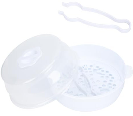 IWOWHERO Flaschensterilisator Für Babyflaschen Und Mikrowellen-babyflaschenbox Aus Abs-material Kompakt Für Unterwegs Und Lagerung