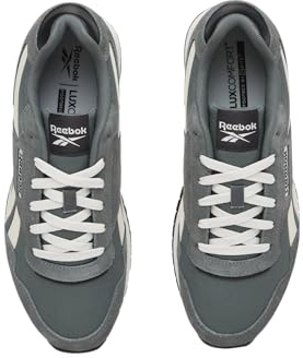Reebok Zapatillas Unisex Glide, oscuras y Vintage, Color Negro Calza/Lavado Negro, Talla 41 EU, Dark Fog Vintage Chalk Washed Black, 41 EU