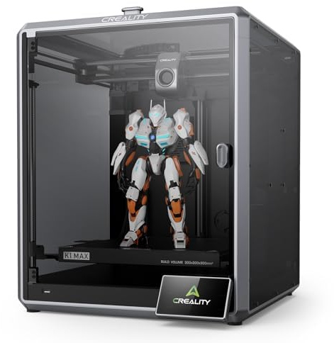 Creality K1 Max 3D-Drucker, max. 600 mm/s Hochgeschwindigkeits-3D-Drucker mit automatischer Nivellierung, dualer Kühlung, intelligenter KI-Funktion und sofort einsatzbereiter, Druckgröße 300x300x300mm