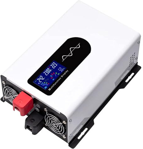 SXYKXYDL Onduleur à Onde sinusoïdale Pure, onduleur 5000 W pour Maison, Camping-Car, Camion, Voiture, Bateau Solaire, Camping, ménage, onduleur avec écran LCD, 12 V 5000 W