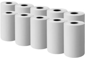 COMMERCE ESSENTIALS - Rollos de Papel Térmico sin Bisfenol A de 57 * 35 mm para terminal de Pago Inalámbrico con Lector de Tarjetas, Teclado Numérico, Compatible con Tarjetas de Crédito y Débito