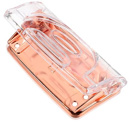 ORFOFE Multi Funktions Locher Roségold Tragbarer Papierlocher für Bastelprojekte Scrapbooking Tagebücher und Mehr Ergonomisches Design für Einfachen Gebrauch im Büro und Zuhause