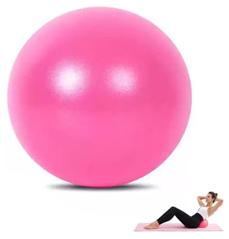 Soft Pilates Balls,9 Inch Exercise, Mini Barre, Gym Ball,Lightweight, Portable Mini Barre Exercise Balls with an Inflatable Straw for Easy Inflation(Home & Gym & Office)
