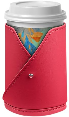 kinrguiyuez Auto Cup Holder - Clip Car Drink Holder Seat Organizer,Storage Box Leather Backseat Organizer for Water Bottle Coffee Phone Auto RV Truck Sedan SUV Travel Road Trip Organization