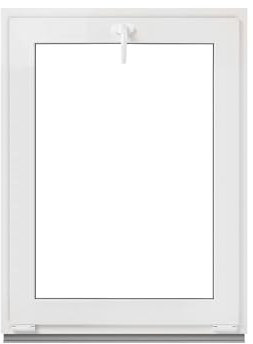 Framex källarfönster – tippfönster vit 45 x 90 cm 2 fack 32 mm (4/24/4) fönster plastfönster bredd x höjd (450 x 900 mm) funktion lutande fönster