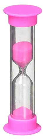 Kids Toothbrush Timer Hourglass Kids Sandglass 2 Minutes Hourglass Rose Red