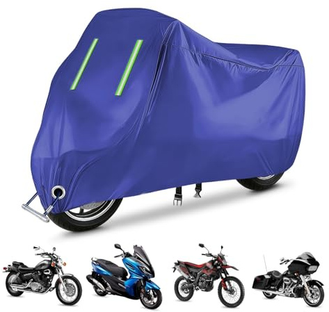 Funda Moto para Yamaha MT-07 2025-|Accesorios Impermeables para Exteriores contra la Nieve Funda Protectora para Motocicleta con Orificio candado