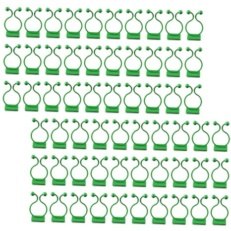 WEKADRIN 100 pièces Clips Support Plantes Grimpantes Vert Moyenne Fixation Murale Résistante sans Outils Clips pour Vignes et Pothos Maintien Doux sans Dommages pour Plantes Fragiles