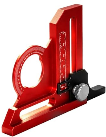 Höhenmesser für Tischkreissäge, einstellbare Höhenmessung - Tiefenmesslineal für Tischsäge, für , Bauarbeiter, Handwerker, Heimwerker und Baustellen
