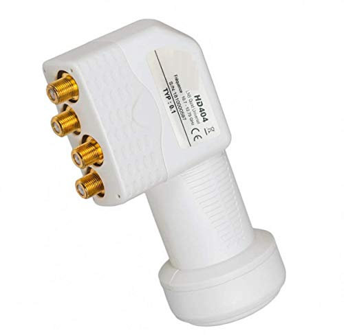 HD404 LNB Quad Full HD 4K Tête Parabole 4 Sorties 0,1dB