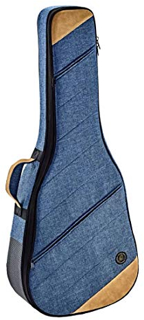 Ortega Guitars Guitar Soft Case - Dreadnought - Tasche für Akustik Gitarre - Höhe 107 cm - Breite 42 cm - Baumwolle / Leinen, Blau (OSOCADN-OC)