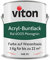 Viton Buntlack 3 kg Grün - Seidenmatt - Wetterfest für Außen und Innen - 3in1 Grundierung & Lack - HAE 30 - Nachhaltige Farbe auf Wasserbasis für Holz, Metall & Stein - RAL 6005 Moosgrün