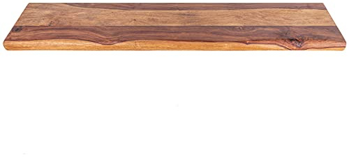 Riess Ambiente Massives Wandregal Mammut 115cm Sheesham Regalbrett mit Baumkante Regal aus Massivholz Holzregal