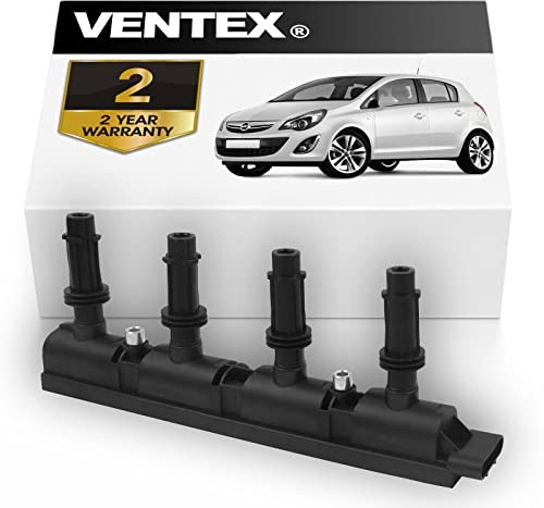 VENTEX® Ignition Coil Pack VXS1701 Compatible with Vauxhall Corsa 2010-2019 1.2 1.4 Astra Mokka