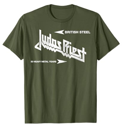 Judas Priest British Steel Olive T-Shirt