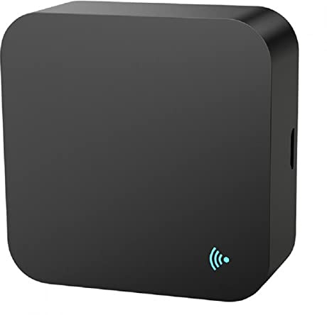 Telecomando Smart IR: telecomando universale WiFi a infrarossi con sensore di temperatura e umidità, app e controllo vocale, termometro igrometro 3 in 1, compatibile con Alexa, Assistant