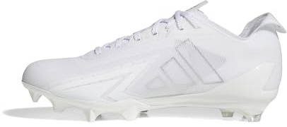 adidas Herren Adizero Electric American Football Cleat, Weiß/Silber/Metallic/Weiß