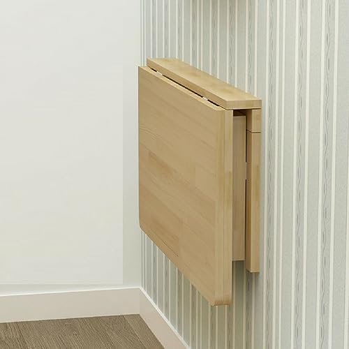 Wandklapptisch Klapptisch,Tisch ausklappbar Küchentisch Esstisch klappbar aus Holz An der Wand hängender länglicher und Esstisch, Schreibtisch, Frühstückstisch Schreibtisch Mehrzwecktisch (120x60cm)
