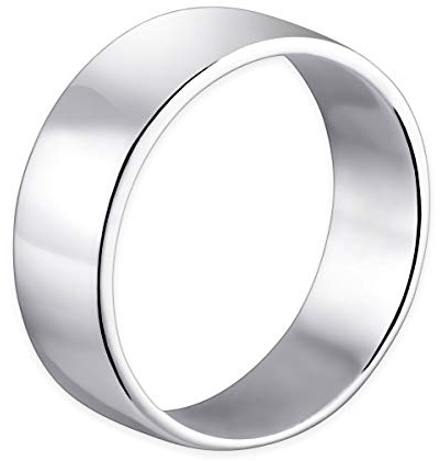MATERIA by Matthias Gravur Ring Silber 925 Bandring für Herren und Damen rhodiniert