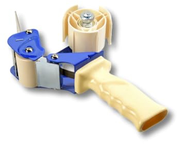 polystar Packbandabroller P50 | Handabroller für 50 mm Bänder | robuster Metallrahmen (1 STÜCK)