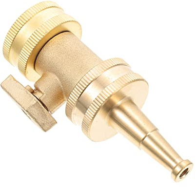 Mipcase 1set Copper Water Valve Nozzle for Garden Hose Compact Irrigation Connector for Agricultural Watering and Corrosion-Resistant for Vegetable and Greenhouse Gardening