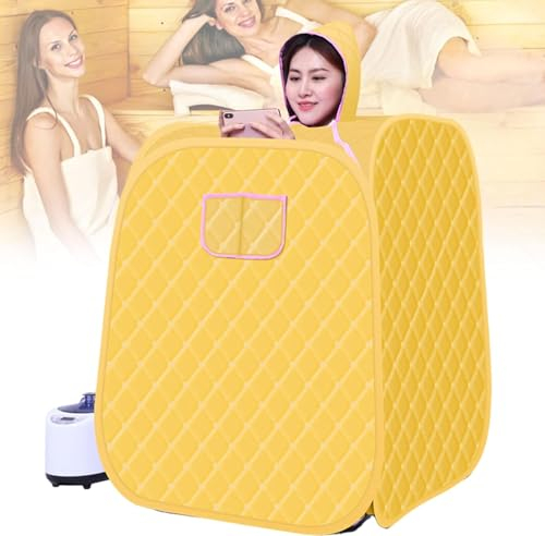 2.2L Persönliche Dampfsauna für Zuhause, Indoor Sauna Spa Zelt für Detox Entspannung zu Hause, 9 Temperaturstufen, mit Handfernbedienung