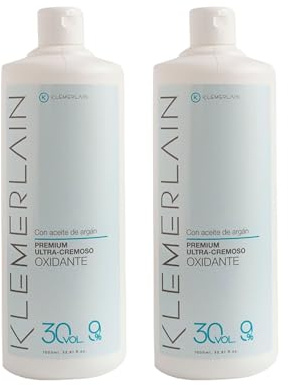 K KLEMERLAIN Oxygen i hårkräm, ultra-krämigt håroxiderande, permanent hårfärg, vegan. Hårfärg - 2 st 1L (30 vol, 9%)