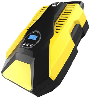 Auto-Reifenfüller, Digitaler Luftkompressor für Motorräder, 12 V, 160 PSI, Tragbare Elektrische Doppelzylinder-Notfall-Reifenluftpumpe