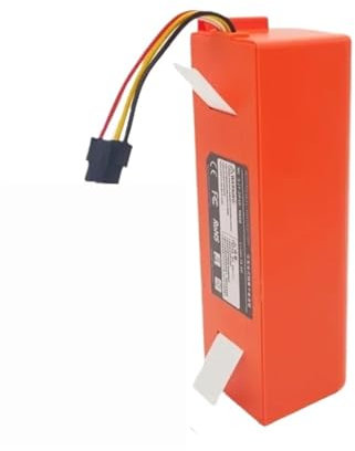 Batteria For Spazzatrice BRR-1P4S-5200D, Compatibile Con XIAOMI, Compatibile Con Roborock, S50 S51 S55 T60, Robot Aspirapolvere Con Spazzamento E Lavaggio 18650(14.4VC 6500mAh 1)