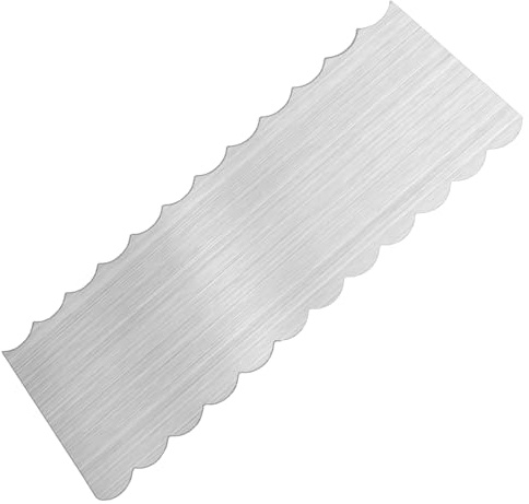 Cake Scraper Smoother, Stainless Steel Cake Spatula Icing Double Wavy 9 Inch/22.8cm Smoother Cakes Smooth for DIY Icing Frosting Buttercream Cream Decorating Kitchen