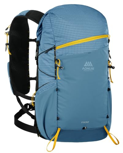 AONIJIE 30L große Kapazität Kletterrucksack im Freien Camping Daypack Reisetasche für Wandern Trekking Bergsteigen (blau)