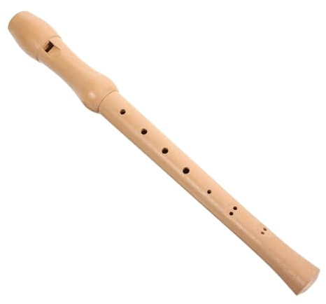 Sopranblockflöte mit 8 Löchern für Musikliebhaber | Beige, Leicht zu Spielen, Fördert Fingerbeweglichkeit und Koordination, Präzise Töne