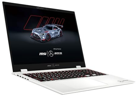 MSI Prestige 16 AI+ MercedesAMG B2VMG-087FR: Intel Core Ultra 9 288V - 32GB LPDDR5x - 2TB SSD - Intel Arc Graphics - 16' 16:10 UHD+ 4K (3840 x 2400) OLED - Windows 11 Famiglia