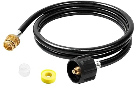 Tuyau À Gaz Propane - Tuyau Pour Barbecue Au Propane,Raccords de 1,8 m pour Barbecue Portable de Jardin Réchaud de Camping Brûleur Chauffant Torche