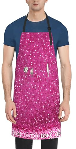 Tablier imperméable imprimé avec poches – Protection réglable en tissu Oxford pour la cuisine et les travaux manuels – Design approuvé par les chefs pour adultes