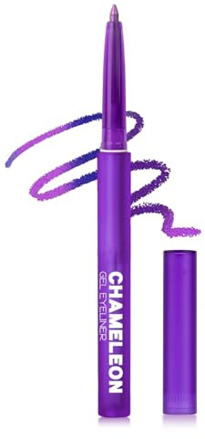 Erinde Lapiz de Ojos Camaleón Morado, Delineador de Ojos Waterproof, Alta Pigmentación Brillo, Duradero 24h & Resistente al Agua, Luminosidad Variable según el Ángulo #06