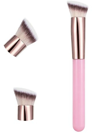 Angled Concealer Brush Precision Eye Face Makeup Brush for Women | Nose Contour Brightening Brushes, Small Triangle Under Eye Foundation Brushes, Liquid Cream Makeup Tools, Daily Party
