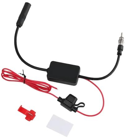 Antena Radio Coche Antena automotriz Amplificador de señal FM práctico, antiinterferencias, repuestos para Radio de Coche, Amplificador de señal, Antena Universal para automóvil