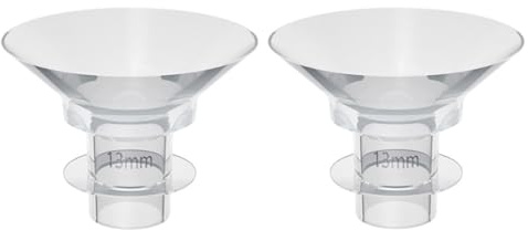 MAJORMENCH Inserti Flangia in Silicone Accessori di Ricambio per Tiralatte 13mm 2pezzi Può essere Sanificato a Vapore per Allattamento