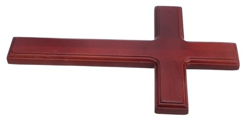 BESTOYARD Dekoratives Christliches Wandkreuz mit Klassischem Design und Einfacher Montage als Spirituelles Zentrum für Kirchen und Heimdekoration in Braun