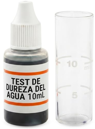MILYTEC Test TH 10 ml – Medidor de agua potable y dureza del agua – Kit de análisis de cal para descalcificadores, acuarios, piscinas y cafeteras – Medición precisa en °f, °dH y ppm