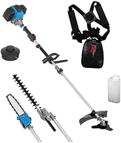 Güde Gartenpflege-Set GPS 1001 4in1 (2-Takt-Motor 1,2/1,6 (kW/PS), Astkettensäge mit Oregon Schwert & Kette/Freischneider/Trimmer/Heckenschere in einem, inkl. Verlängerung, Mischbehälter & Tragegurt)