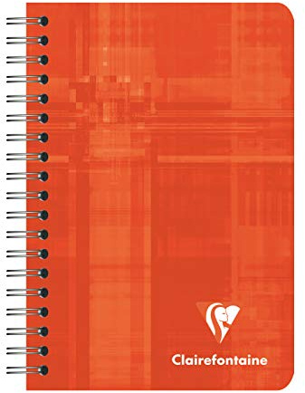 Clairefontaine 68592C 10 Spiralnotizbücher 9x14cm 50 Blatt kariert sortiert