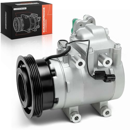 Frankberg Sistemi di condizionamento dell'aria Compressore aria condizionata con frizione Benzina Compatibile con Tucson JM Coupé GK Matrix FC Elantra XD 977012C100, compreso l'olio preconfezionato