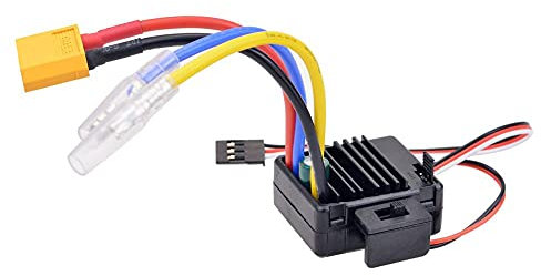 YLLLLY 540 21T 27T 35T 45T 55T gebürstet Motor 60A ESC für 1/10 On-Road RC-Raupen Axial SCX10 AX103007 90046 TRX4 D90 Fischköder Boot, Zubehör für Futterboote. (Color : XT60 ESC)