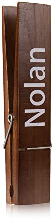 Bosajewel Mollette giganti in legno personalizzate, con nome personalizzato, mollette da bagno per asciugamani da bagno, grandi mollette da parete, decorazione da parete
