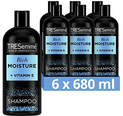 TRESemmé Rich Moisture Shampoo luxurious moisture for all-day hydration for dry, damaged hair 6x 680 ml