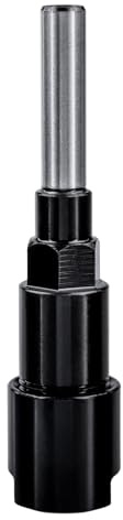 Prolunga per fresa a codolo tondo, 8 mm, per fresatrice, colore nero | Estensione per pinza di serraggio per macchina da incisione, lavorazione del legno, per fresatura più profonda